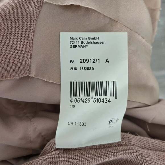 MarcCain Silk Layered Knit Dress sz 3 - Picture 4 of 9